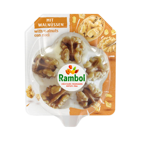 Купити Сир з волоськими горіхами Rambol 55% Франція фасування  0.125 kg — преміальні Французькі · Швейцарські від Cheese Map™ Україна
