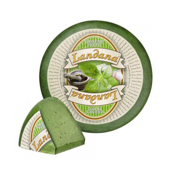 Купити Сир зелене песто Groene Pesto Landana 50% — преміальні Landana · Преміум від Cheese Map™ Україна