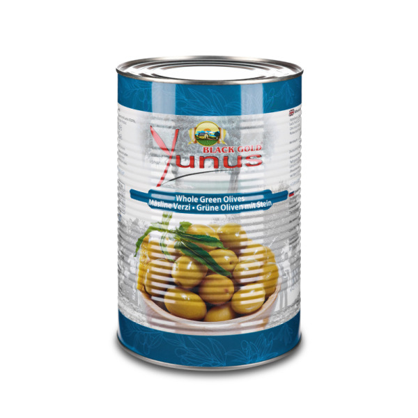 Купити Зелені оливки з кісточкою 70/ 90 Yunus фасування жерсть 4.3/ 2.5 kg — преміальні Оливки · Маслини від Cheese Map™ Україна