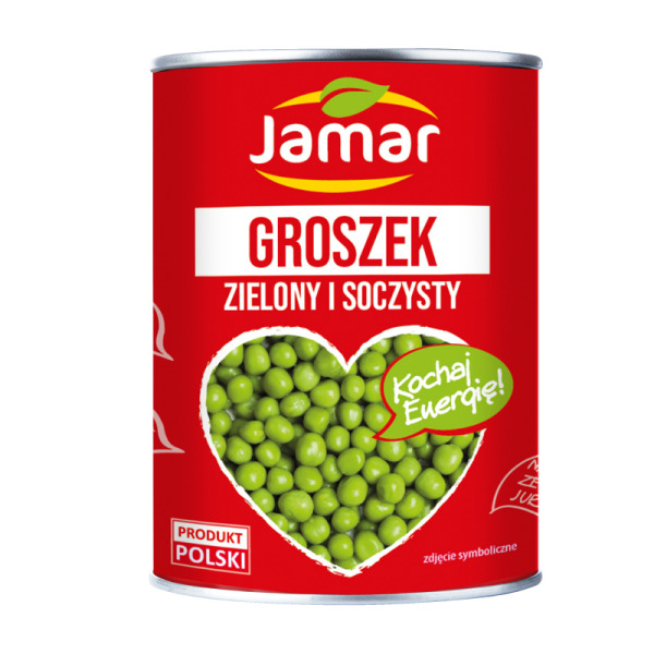 Купить Зеленый горох Jamar Польша фасовка 0.4/0.22 kg — премиальные Овощи · Антипасти от Cheese Map™ Украина