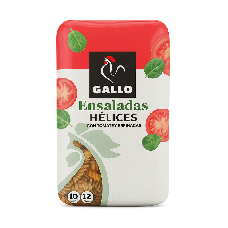 Gallo Hélices паста з томатом та шпинатом 450 г - фото | Сирна Карта