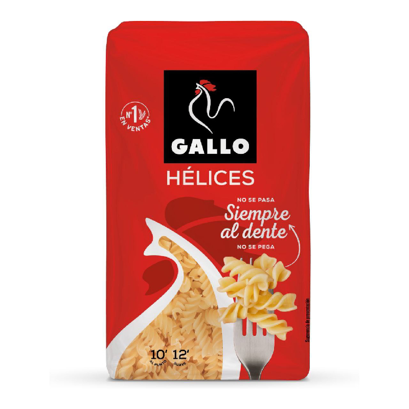 Gallo Hélices спіральна паста 450 г - фото | Сирна Карта