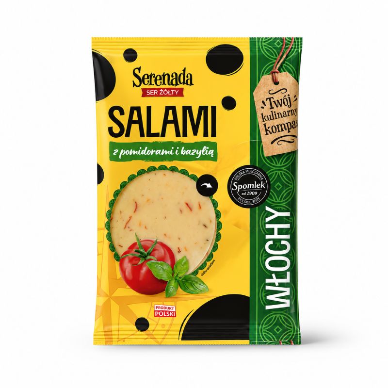 Serenada Salami сир нарізка 45% 135 г Польща - фото | Сирна Карта