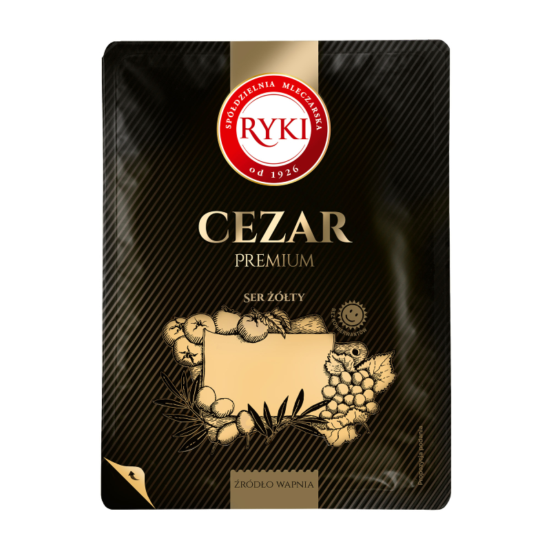 Ryki Cezar сир нарізка 45% 300 г Польща - фото | Сирна Карта