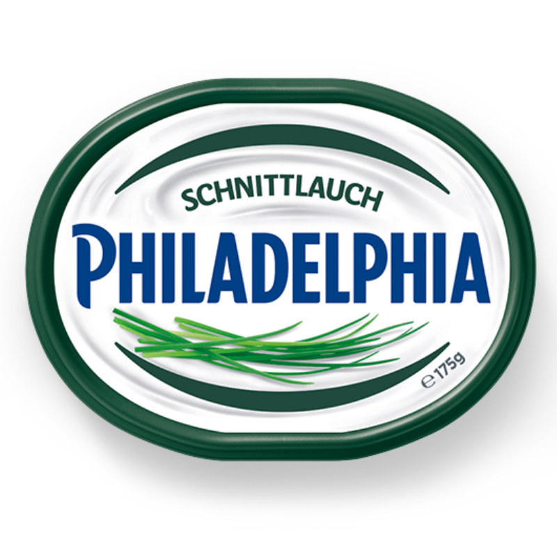 Philadelphia сир вершковий з зеленою цибулею 60% 175 г Німеччина – фото товару | Сирна Карта