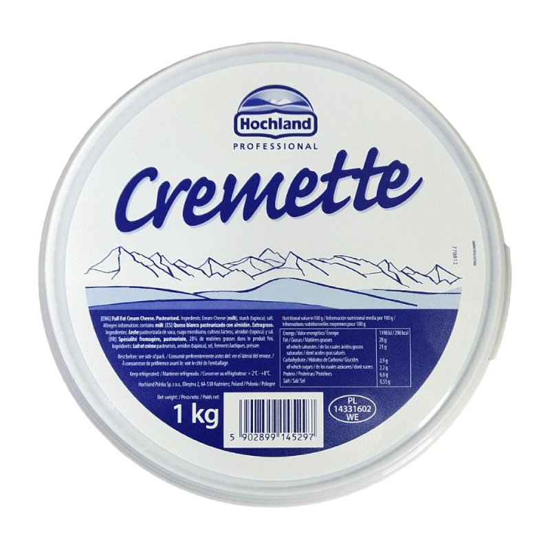 Hochland Cremette сир вершковий 65% 1 кг Польща - фото | Сирна Карта