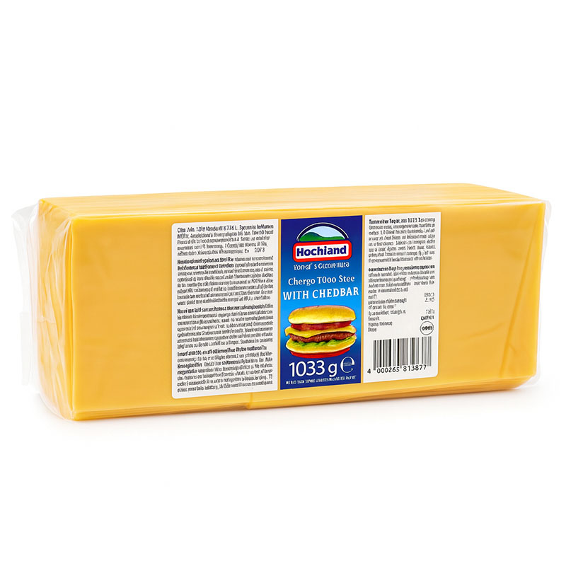 Hochland Cheddar сир слайсами 1.033 кг Польща - фото | Сирна Карта