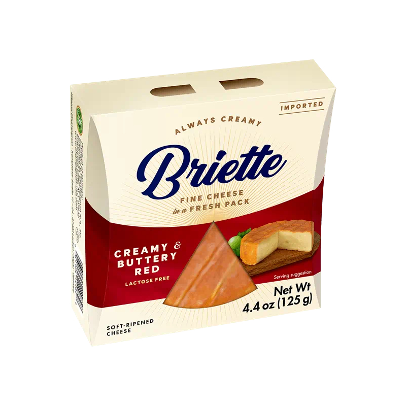 Briette Brie тип Creamy & Buttery Red сир м’який вершковий 60% 125 г Німеччина – фото товару | Сирна Карта