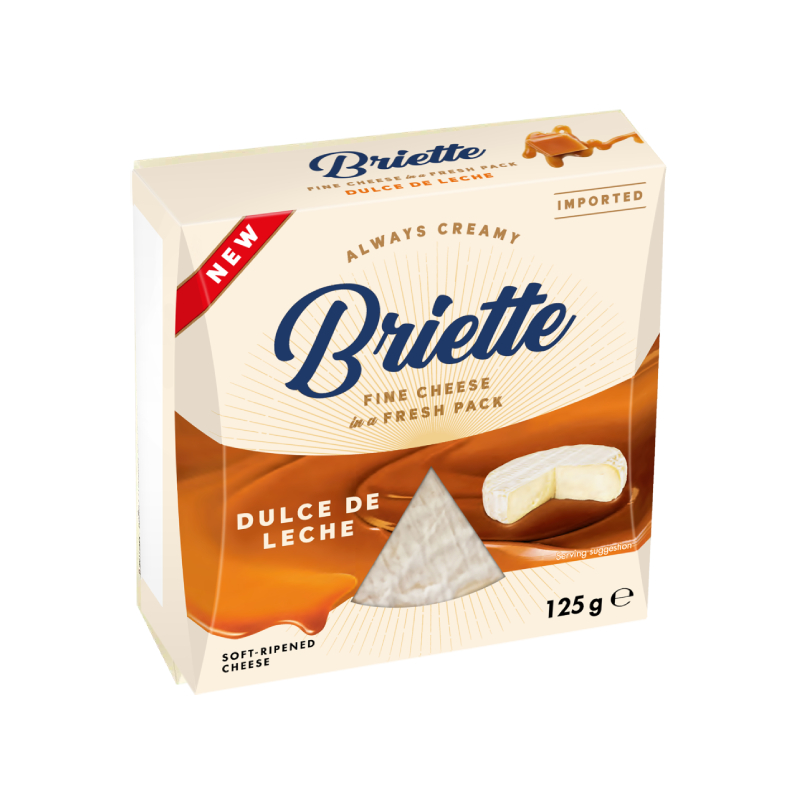 Briette Brie тип Dulce de Leche сир м’який десертний 60% 125 г Німеччина – фото товару | Сирна Карта