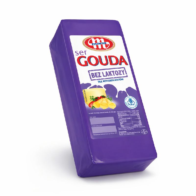 Mlekovita Gouda сир безлактозний 45% Польща - фото | Сирна Карта