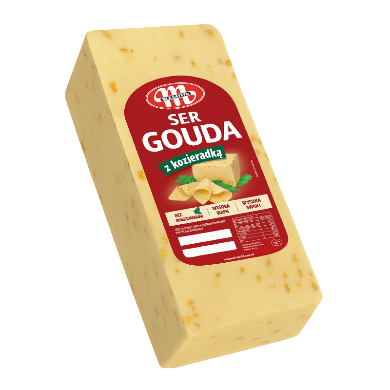 Mlekovita Gouda Fenugreek 45% — напівтвердий сир | Польща | 1 кг - фото | Сирна Карта