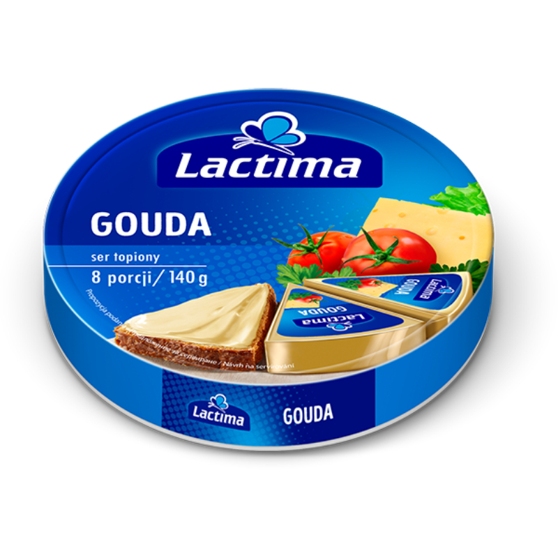 Lactima Gauda сир плавлений 120 г Польща - фото | Сирна Карта