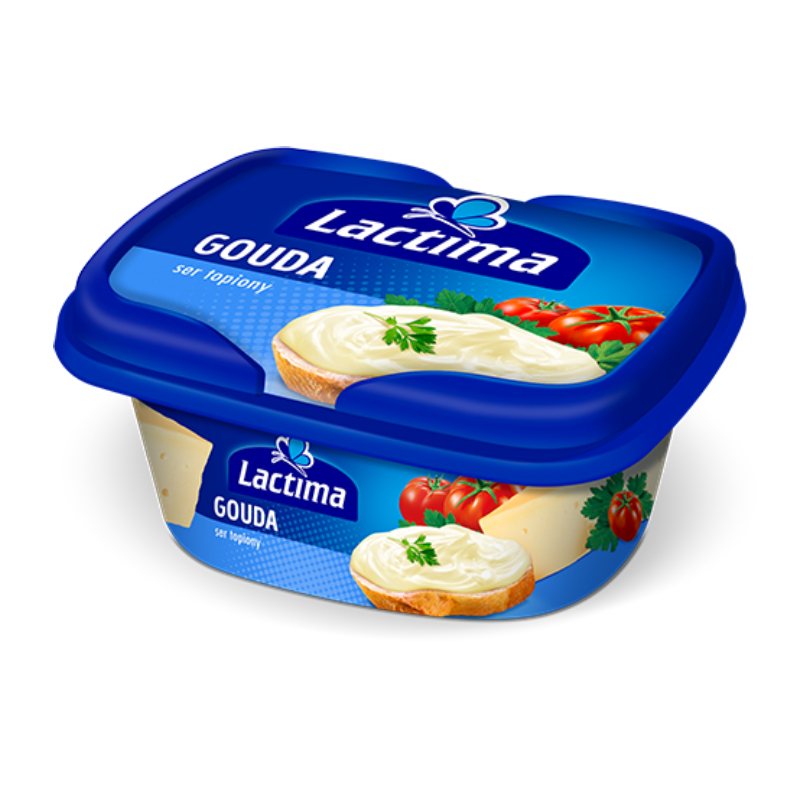 Lactima Gauda сир плавлений 130 г Польща - фото | Сирна Карта