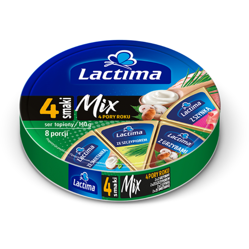 Lactima Пори року сир плавлений Mix 140 г Польща - фото | Сирна Карта