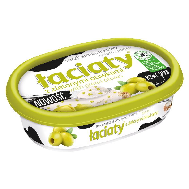 Крем-сир з зеленими оливками "Laciaty" фасування 0.135 kg - фото | Сирна Карта