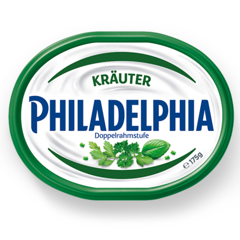Philadelphia сир вершковий з зеленню 69% 175 г Німеччина - фото | Сирна Карта