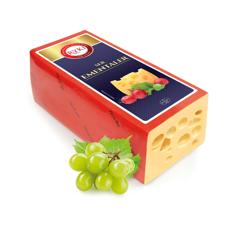 Ryki Emmentaler сир брус 45% Польща - фото | Сирна Карта