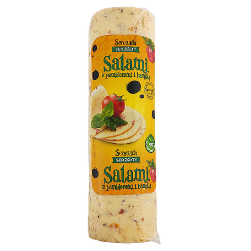 Serenada Salami Tomato Basil сир твердий 45% Польща - фото | Сирна Карта