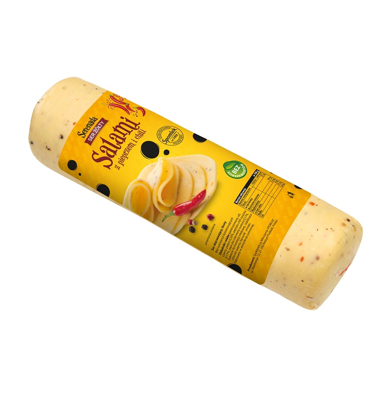 Serenada Salami Pepper Chili сир твердий 45% Польща - фото | Сирна Карта