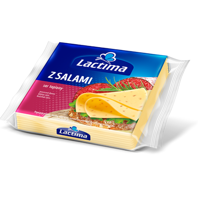 Lactima сир тостовий з салямі 130 г Польща - фото | Сирна Карта