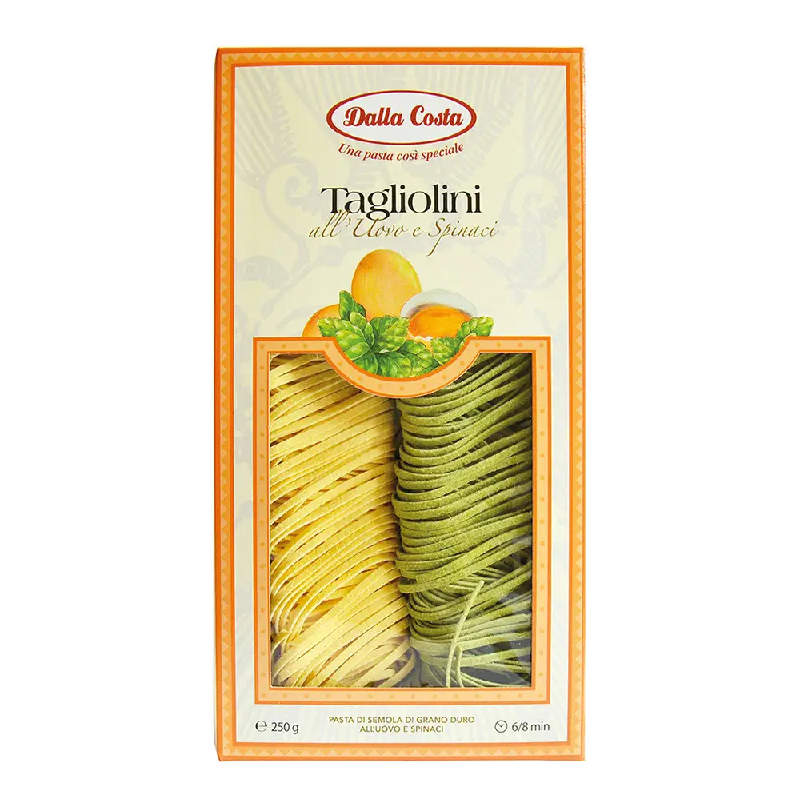 Dalla Costa Tagliolini з яйцем та шпинатом 250 г - фото | Сирна Карта