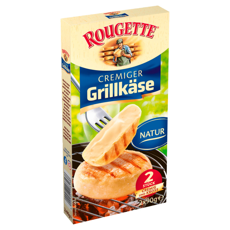 Сир вершковий для гриля Rougette "Cremiger Rougette" 55% - ідеальний гриль-сир для гурманів! - фото | Сирна Карта