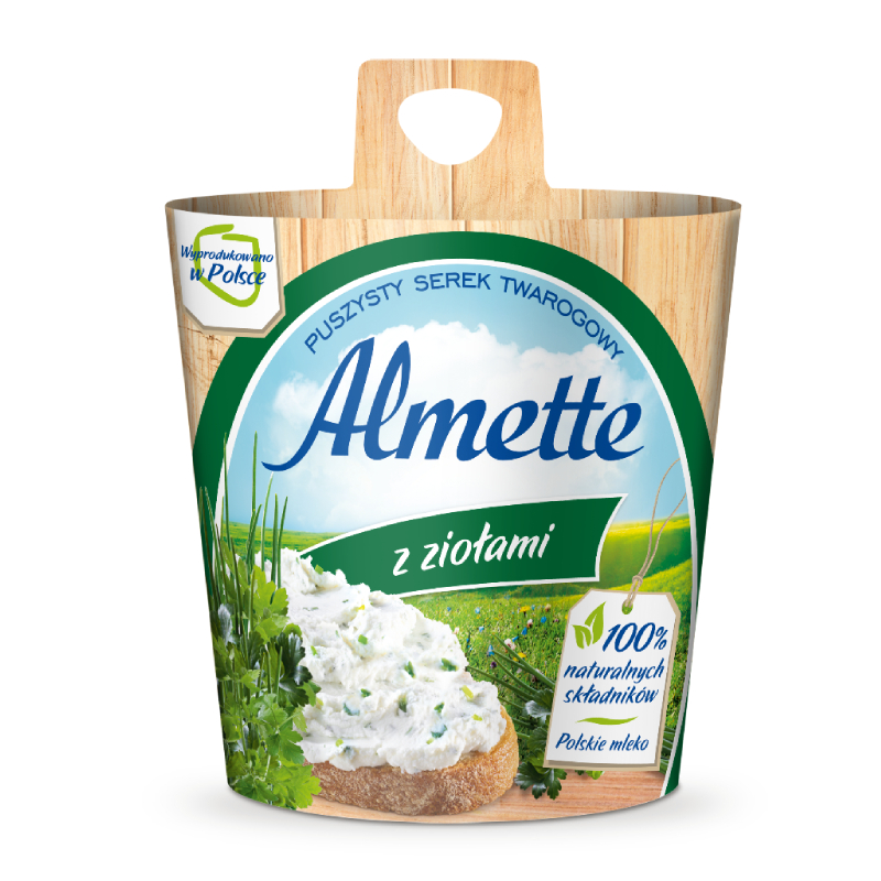 Hochland Almette сир вершковий з травами 150 г Польща - фото | Сирна Карта