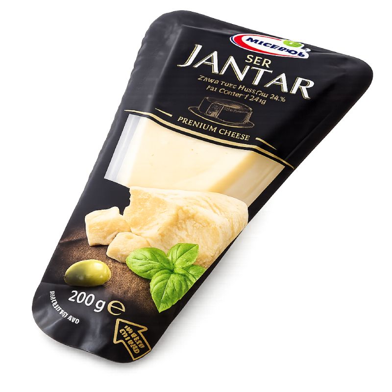 Mlekpol Jantar сыр твердый 24% 200 г Польша - фото | Сирна Карта
