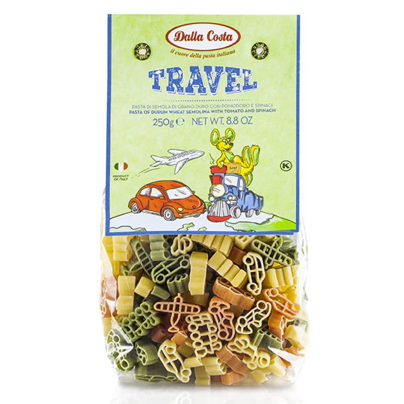 Dalla Costa Travel Pasta паста з томатом та шпинатом 250 г - фото | Сирна Карта