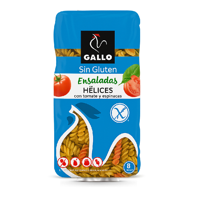 Gallo Ensaladas Hélices — спіралі з томатом і шпинатом | Іспанія | 0.45 кг - фото | Сирна Карта