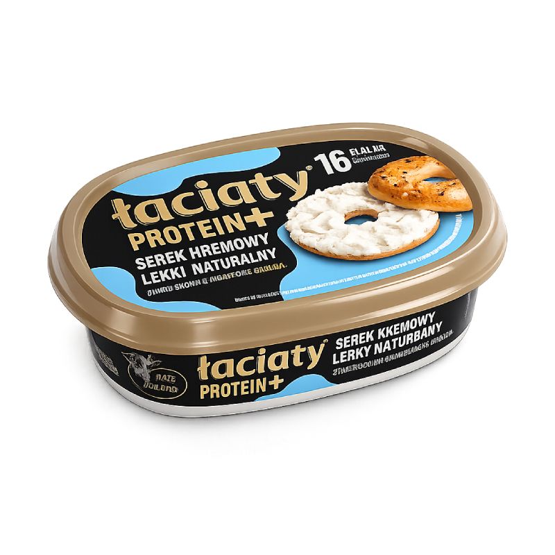Łaciaty Kremowy сир вершковий Protein+ 135 г Польща - фото | Сирна Карта